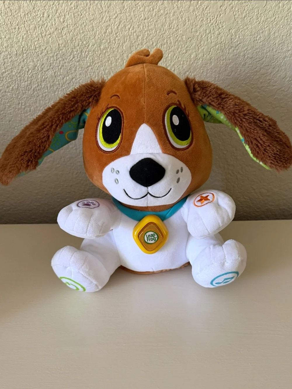 LeapFrog Baby/Toddler Speak & Learn Brown & White Plush Puppy